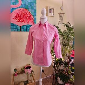Ralph lauren Pink Striped Button-Up Shirt
